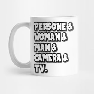 Person Woman Man Camera Tv Mug